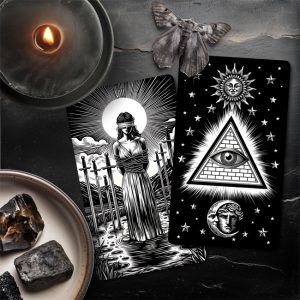 The Woodcut Tarot | A Vintage Printmaking Black n White Deck